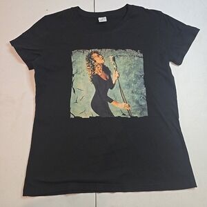 Mariah Carey Photo Logo‎ Size M Medium Black T Shirt Band Merch Tee